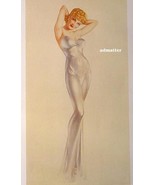 Alberto Vargas Pin-up Girl in Sexy Evening Gown 8-1/2X11&quot; Print - £7.90 GBP