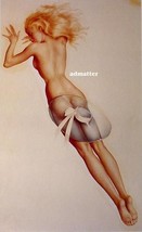 Alberto Vargas Pin-up Girl Sext Blonde Sporting only a Hat! 8-1/2X11&quot; Print - $9.89