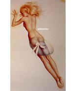 Alberto Vargas Pin-up Girl Sext Blonde Sporting only a Hat! 8-1/2X11&quot; Print - £7.77 GBP