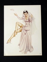 3 Vintage Vargas 1941 Sexy Pinup Girls  2-sided Print Hot Bride &amp; Sexy R... - £12.65 GBP