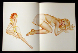 Vargas Lot Of 3 Pin Up Girl Centerfold Posters From 1946 Varga Esquire Paintings - $16.82
