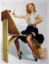 Elvgren 2-Sided Pin-up Girls 8 1/2 X 11 Print  Sexy Artist Painting Hot Legs! - £10.27 GBP