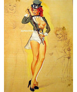 FREEMAN ELLIOT TOPLESS PINUP GIRL POSTER SEXY IRISH LUCKY CHARM LEPRECHA... - £7.77 GBP