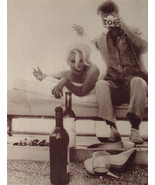 Marilyn Monroe 2-sided 9X12 Pin-up Poster Candid Party Photo Drinking Wine! - £7.90 GBP