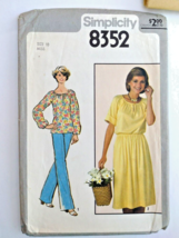 Vintage Sewing Pattern Simplicity 8352 Misses&#39; Top, Skirt &amp; Pants Uncut FF - £3.49 GBP