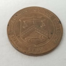 Department Of The Treasury Denver Mint Souvenir Denver CO Bronze Coin 1.... - $18.95