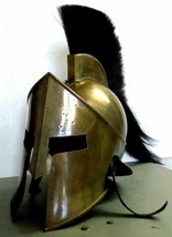 MEDIEVAL KING LEONIDAS REPLICA HELMET SPARTAN HELMET 300 MOVIE HELMET GIFT - $68.31