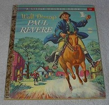 Walt Disney&#39;s Paul Revere Vintage 1957 Little Golden Book - £7.95 GBP