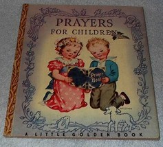 Prayers for Children 1942 Little Golden Book #5 Rachel Taft Dixon - £15.68 GBP