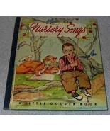 Nursery Songs No. 7 Vintage Little Golden Book Blue Cloth Binding - $127.67 MXN