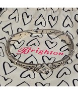 Brighton Zoe Bangle Bracelet Silver Tone Scroll Design Swarovski Crystal... - $55.90 CAD