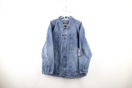 NOS Vintage 90s Marithe Francois Girbaud Mens 3XL Spell Out Denim Trucker Jacket - £114.49 GBP