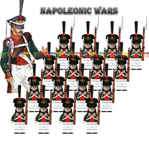 16Pcs Napoleonic Wars Russian Foot Guard Soldiers Minifigure Set Bricks Toys - £22.74 GBP
