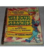 Sesame Street The Four Seasons No 108-4 Vintage 1979 Little Golden Book   - $110.22 MXN
