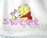 Disney Baby Winnie the POOH Sweet as Hunny Pink Security Blanket Piglet ... - $19.00
