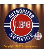 Authorized Studebaker Service Vintage Replica Aluminum Metal Sign 12&quot; Round - £15.61 GBP