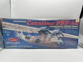 Guillows Balsa Catalina PBY-5a Airplane Boat Balsa Wood Model Kit # 2004... - $84.14