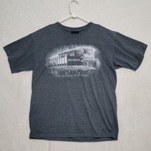 Harley Davidson Museum Mens T Shirt Size L Large Gray Short Sleeve Casual - $16.87
