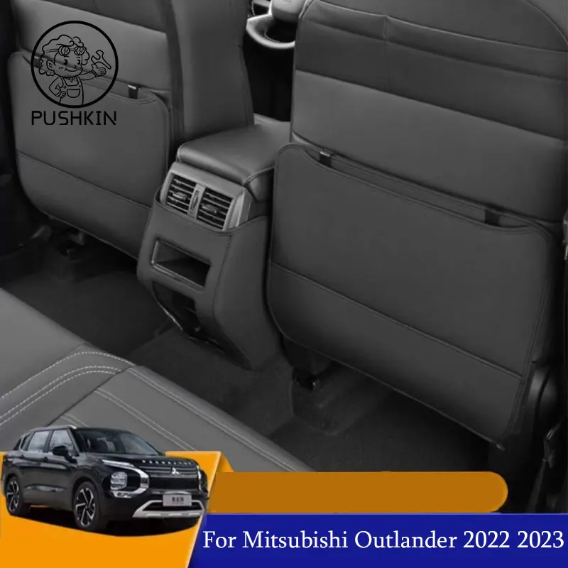For Mitsubishi Outlander 2023 Car Rear Seat Anti-Kick Pad Seat Cover Rear Air - £50.75 GBP