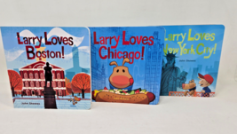 Larry Gets Lost Board Books Set of 3 BOSTON / CHICAGO / NEW YORK - NEW! - £11.03 GBP