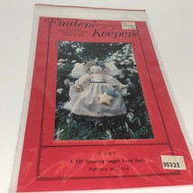 Finders Keepers Country Angel Folk Doll Sewing Pattern 114 Addy 15&quot; Yuletide - £8.68 GBP