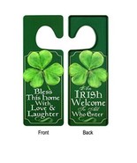 St Patrick&#39;s Day Irish Door Hanger Blessing Welcome Shamrock Metal Decor... - £8.65 GBP