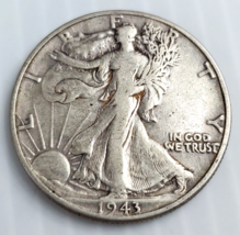 Walking Liberty Half Dollars 90% Silver Circulated 1943 - £14.87 GBP