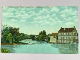 Vintage Postcard Canton NY West Channel of Grasse Looking North from Bridge - $4.00