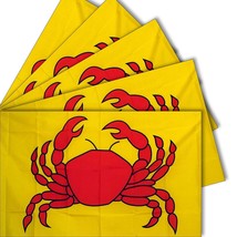 3x5 3&#39;x5&#39; Wholesale Set 5 Pack of Advertising Crab Seafood Business 5 Flags Flag - £24.03 GBP