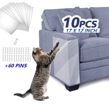 10x Cat Furniture Scratch Guards Couch Protector Anti-Scratch Deterrent Pad Tape - £23.98 GBP