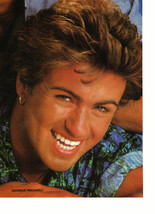 George Michael teen magazine pinup clipping hawiii shirt 16 magazine Bop - $3.50