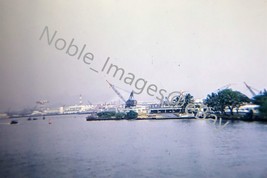 1966 Entrance into Pearl Harbor Crane Hawaii Kodachrome 35mm Slide - £4.27 GBP