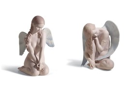 Lladro Set 18235 Beautiful Angel + 18236 Wonderful Angel New in box - $1,386.00