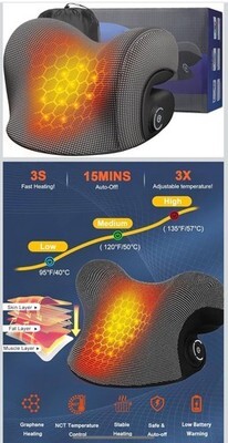 Wireless Heated Neck Stretcher for Pain Relief, Portable Cordless Item image 2