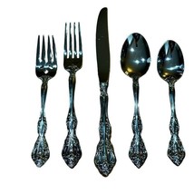 MICHELANGELO Heirloom by Oneida 5pc Place Setting 18/10 Stainless Steel Flatware - £31.65 GBP