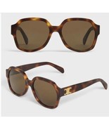 New Elegant Celine Tortoise 56mm 56-18-140 Oversized Women&#39;s Sunglasses - £350.67 GBP