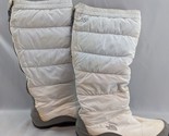 The North Face Nuptse Knee High ZipUp Goose Down Puffer Ivory 550 Boots ... - $49.99