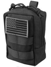 Pouch Multi-Purpose Utility Pouch Compact Tactical Waist Bag w/ Zipper &amp; Pockets - £7.82 GBP