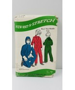 RARE Vtg Sew Knit N Stretch 336 Childs Snow mobile Suit Winter Ski Cover... - $8.86