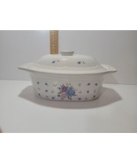 PMC Provincial Bouquet Covered Oval Baking Dish with Flowers Interior Cr... - $15.00