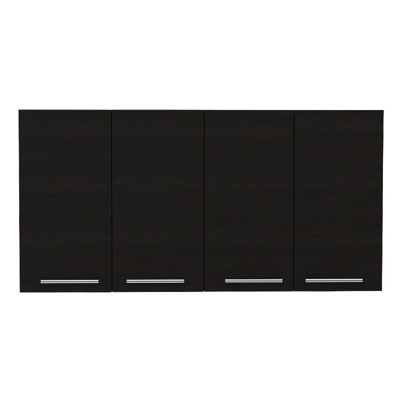 FM FURNITURE Sitka Wall Cabinet with Two Spacious Divisions, 4-Doors