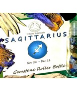 SAGITTARIUS Zodiac Roller Bottle Crystal Set Essential Oil Astrology Wic... - £8.02 GBP