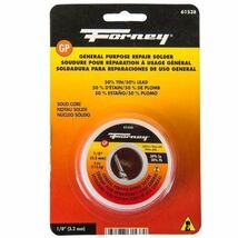 Forney 4 oz Solid Wire Solder 0.13 in. D Tin/Lead 50/50 61538 - $16.95