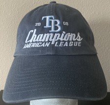 Tampa Bay Rays Division Champions 2008 Hat Mens Blue Strapback Cap MLB B... - £15.64 GBP