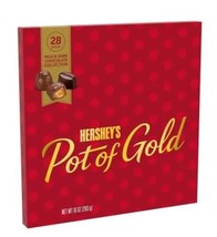 Hershey'S Pot of Gold Assorted Milk and Dark Chocolate Gift Box 10 Oz 28 Pieces - £15.24 GBP