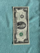 2013 $2 TWO DOLLAR BILL Nice Low Fancy Serial Number, Nice Condition US ... - £13.22 GBP