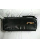 Vintage TDK Case Logic 15 Cassette Soft Case Carrying Strap Zip Close - £14.07 GBP