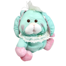 8&quot; Vintage Fisher Price Puffalump Green Pink Bunny 8022 Stuffed Animal Plush Toy - £51.56 GBP