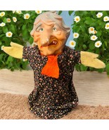 Vintage German Hand Puppet Vinyl Rubber Plastic Head Germany Grandma Big... - $31.20 CAD