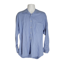 IKE Behar Button Up Collard Shirt ~ Sz 16.5 34 ~ Blue ~ Long Sleeve - £17.27 GBP